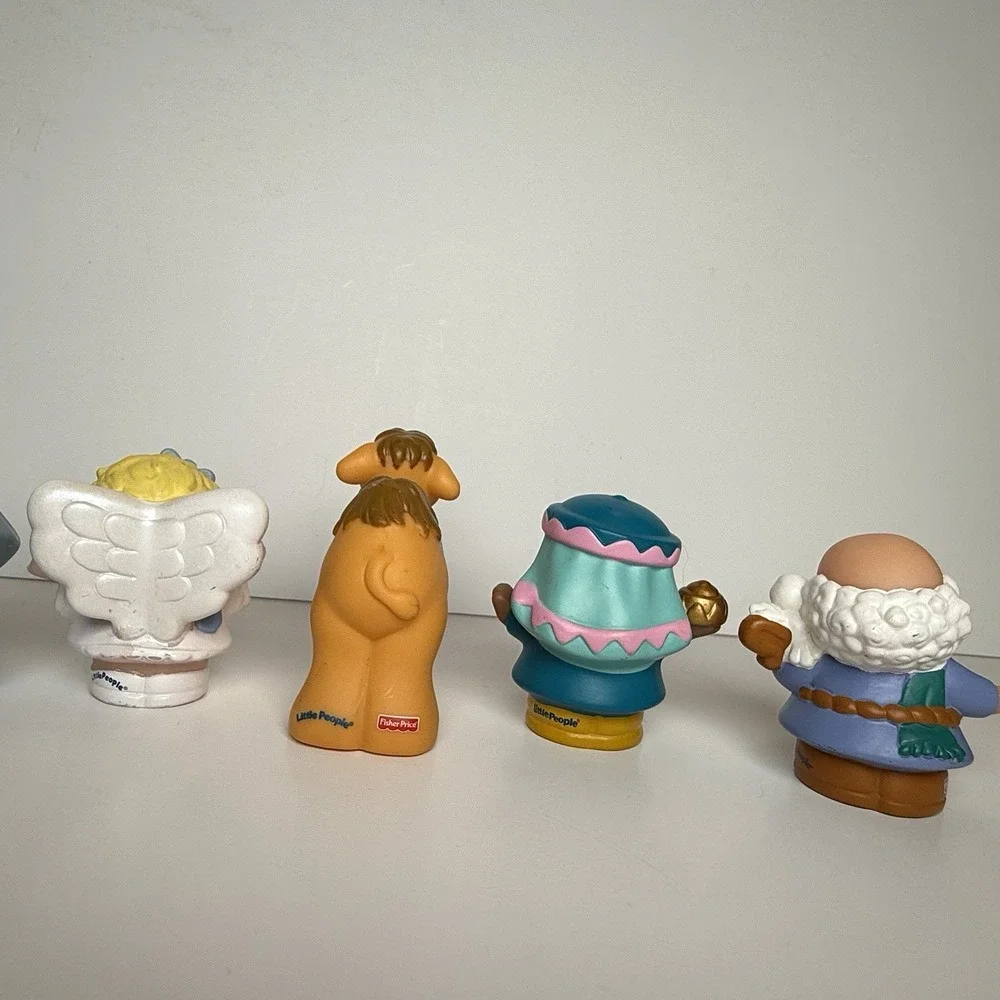 Fisher Price Little People Figure Toy Nativity Christmas Religious Noah Set Of 6